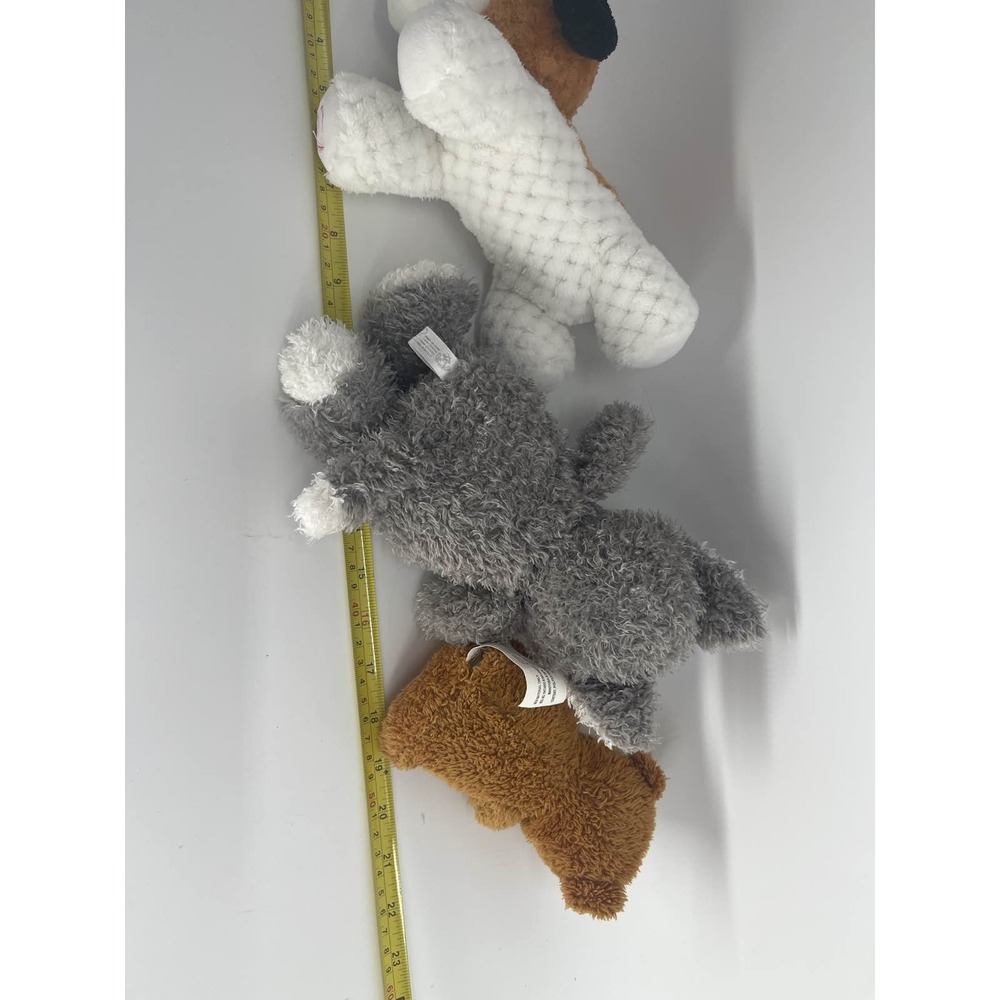 Stuffed Animal Lot: Husky Dog, Bear, Terrier Puppy - Picture 5 of 5